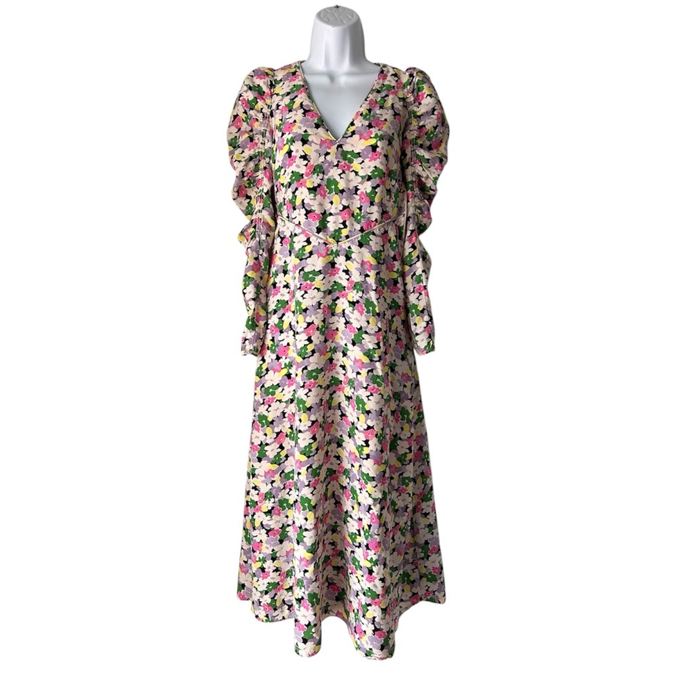 Floral Dress 👗 Ruffle Sleeve Size XXS please check measurements below 👇